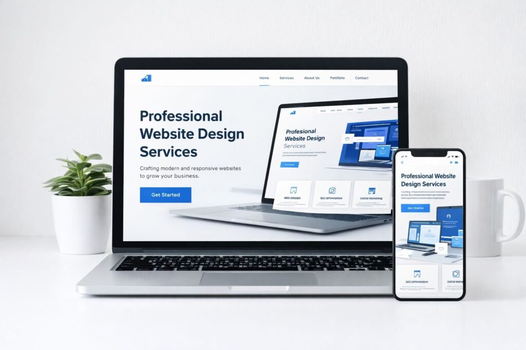 Kurumsal web tasarım örneği responsive modern ajans web sitesi tasarımı