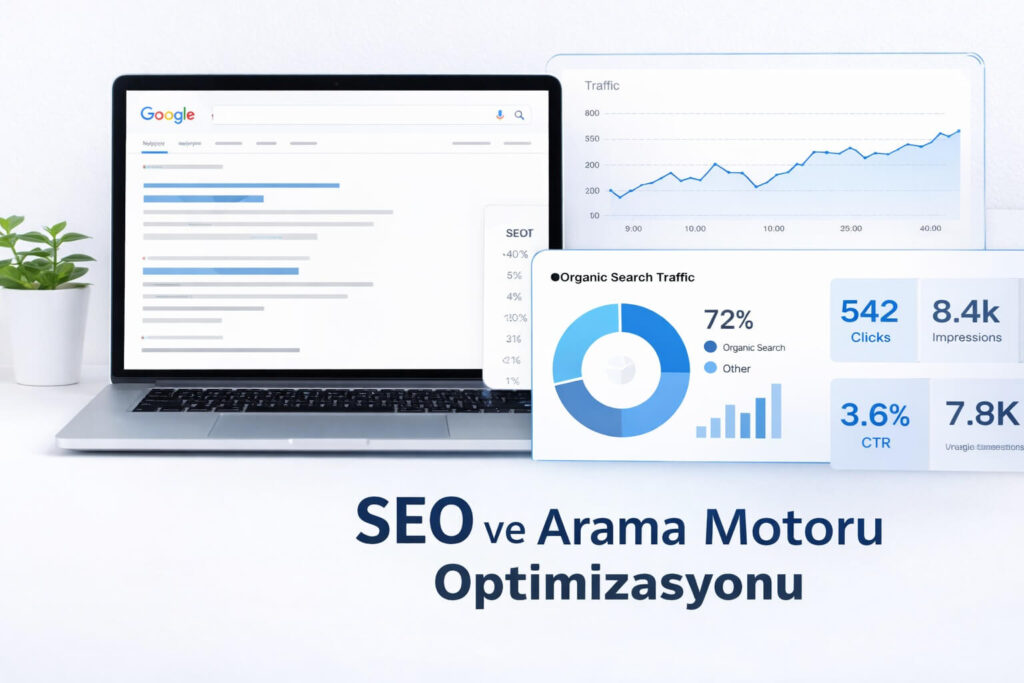 SEO nedir arama motoru optimizasyonu grafik ve analiz örneği